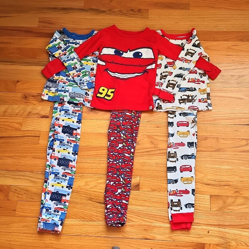 Bundle of 3 Baby Gap Car Pajamas